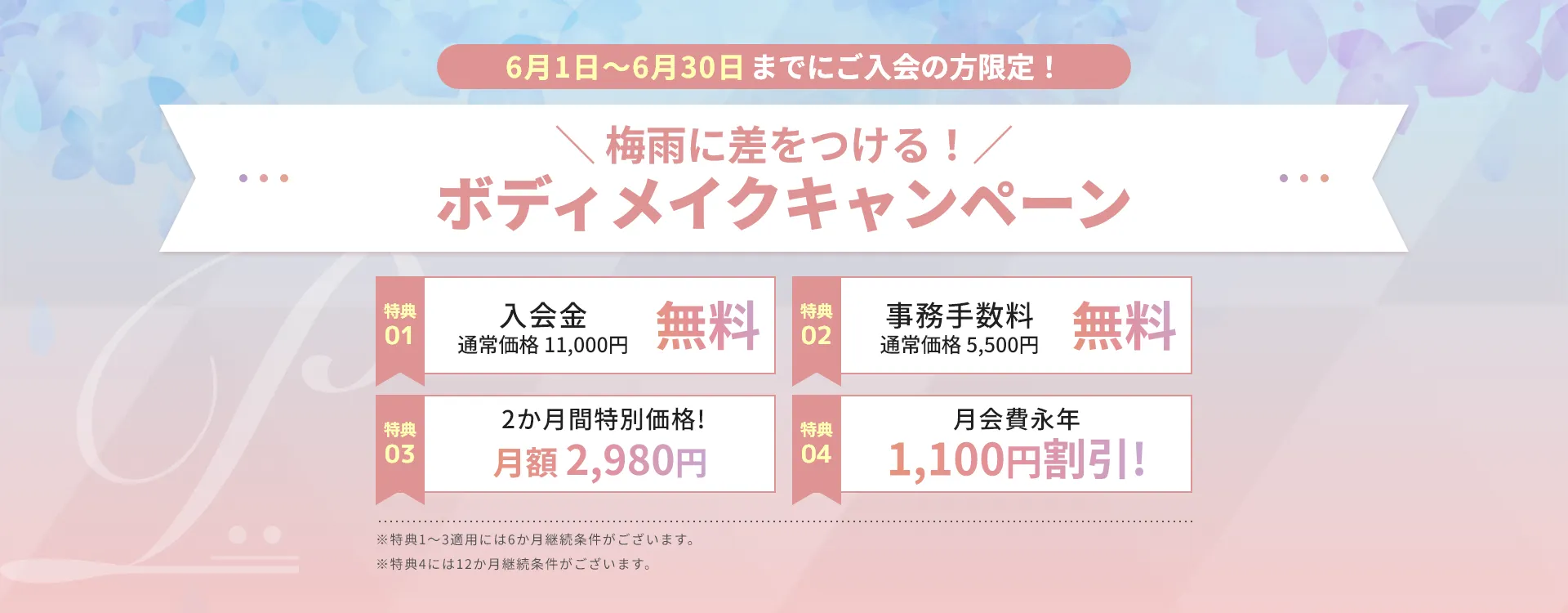 ボディメイクキャンペーン！