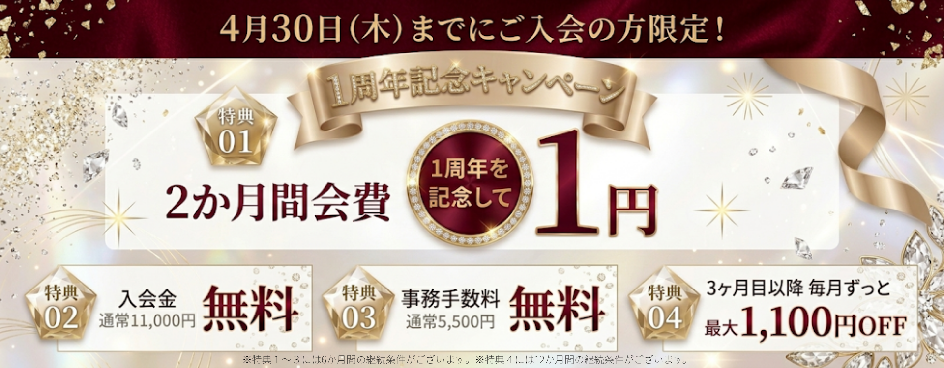 1周年記念キャンペーン