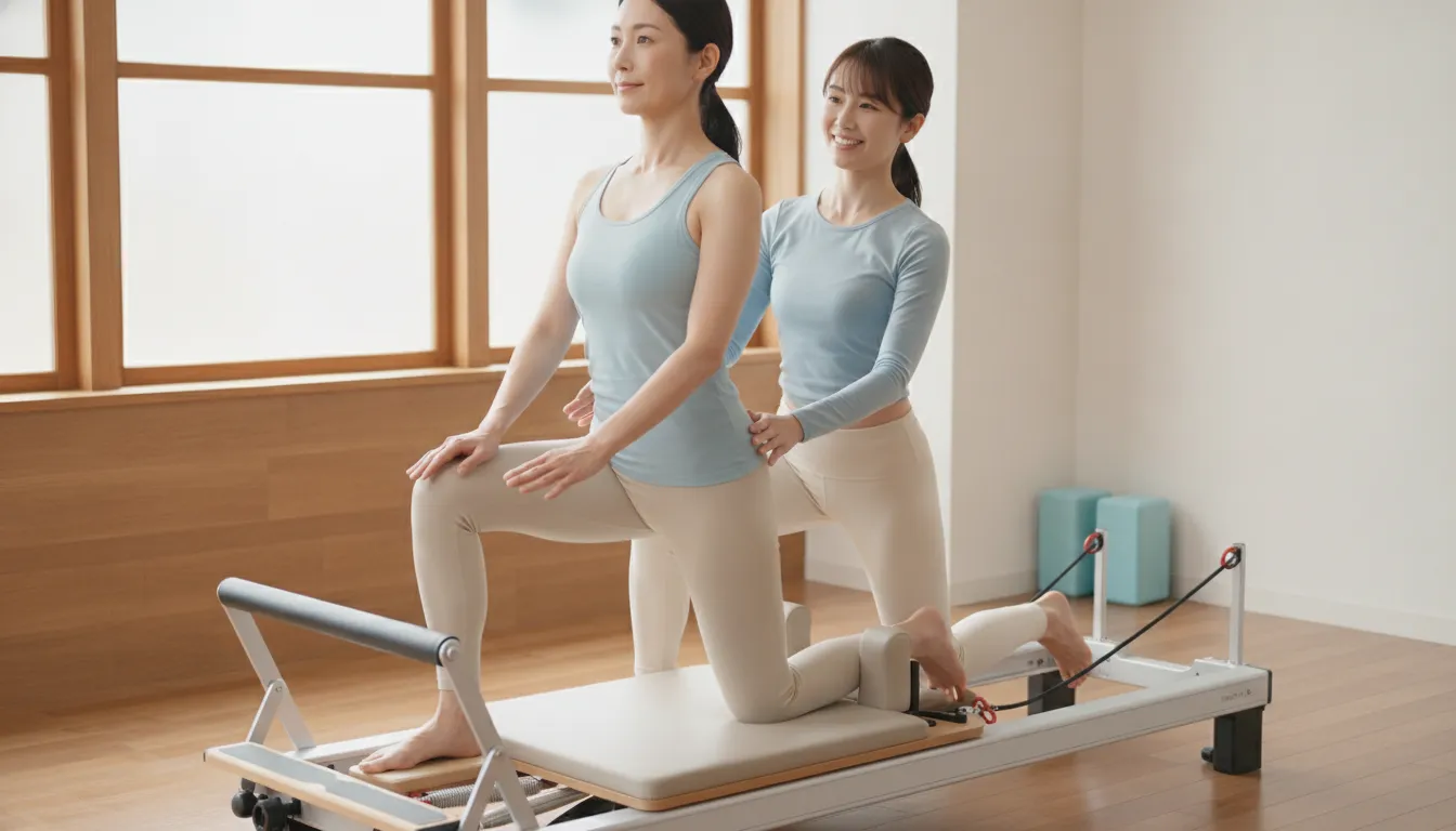 運動不足解消のためにレッスンを続ける様子